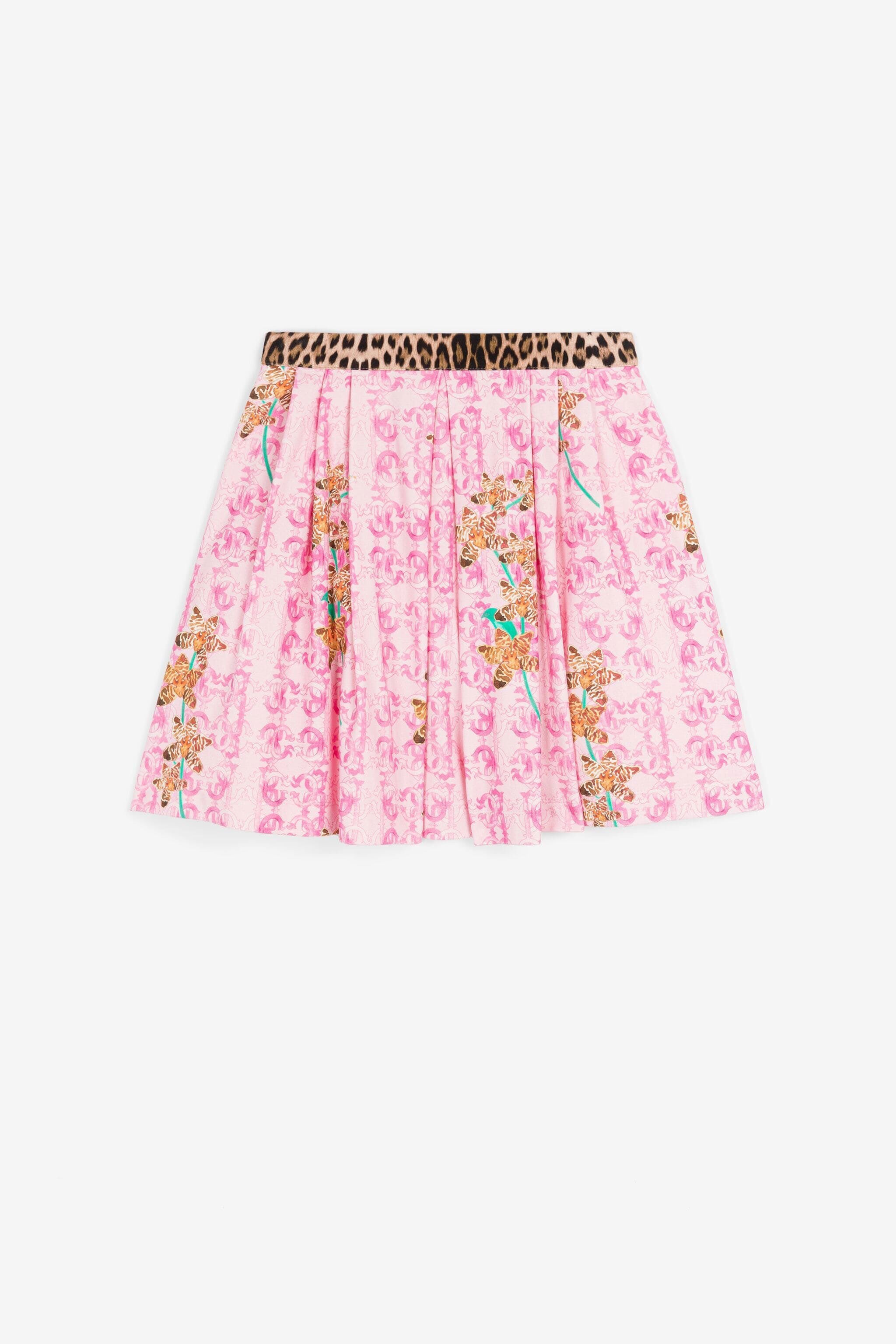JU Gonna a fiori Rosa QJT313-7GG26