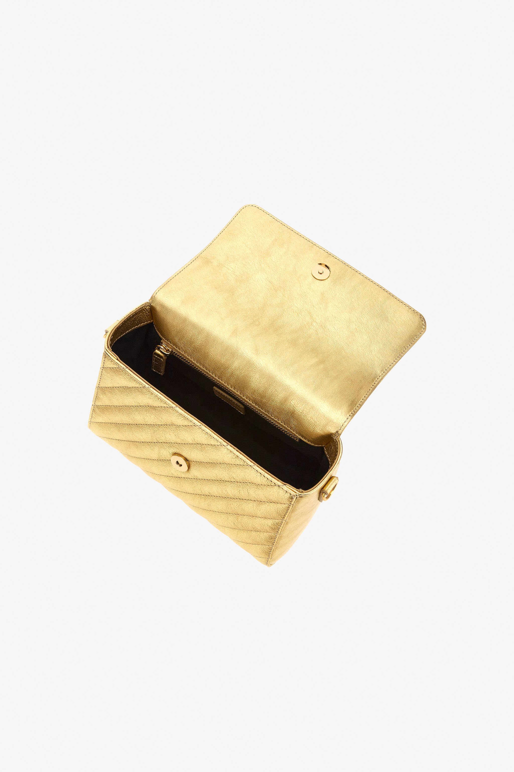 RC Mirror Snake Shoulder Bag Gold NOB00A-PZ297