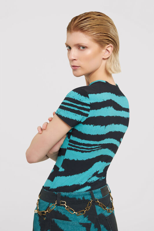 RC Camiseta con estampado Zebra Tribute Azul UWT606-OOP26