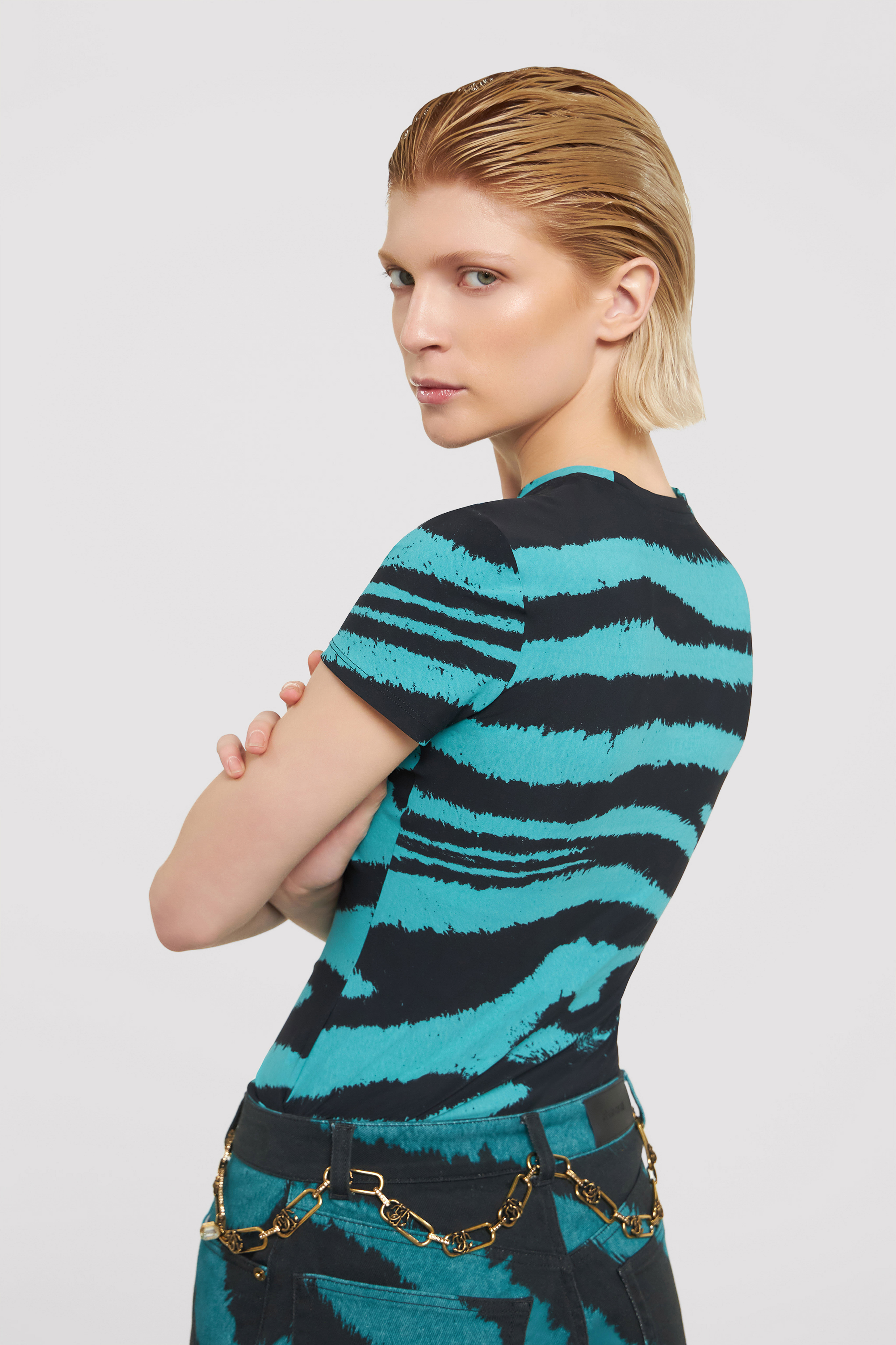 RC Camiseta con estampado Zebra Tribute Azul UWT606-OOP26