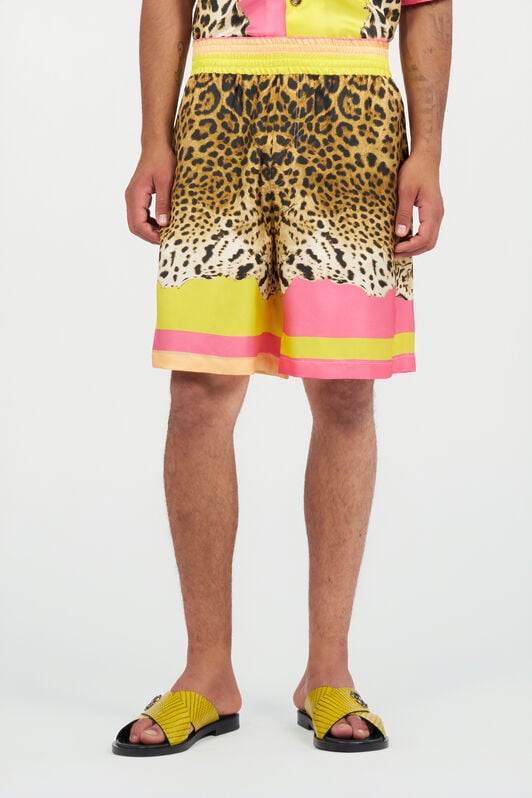 RC Cavalli Pop Print Silk Bermuda Shorts RC Cavalli Pop Print Silk Bermuda Shorts MULTICOLOR WNT271-4QR33