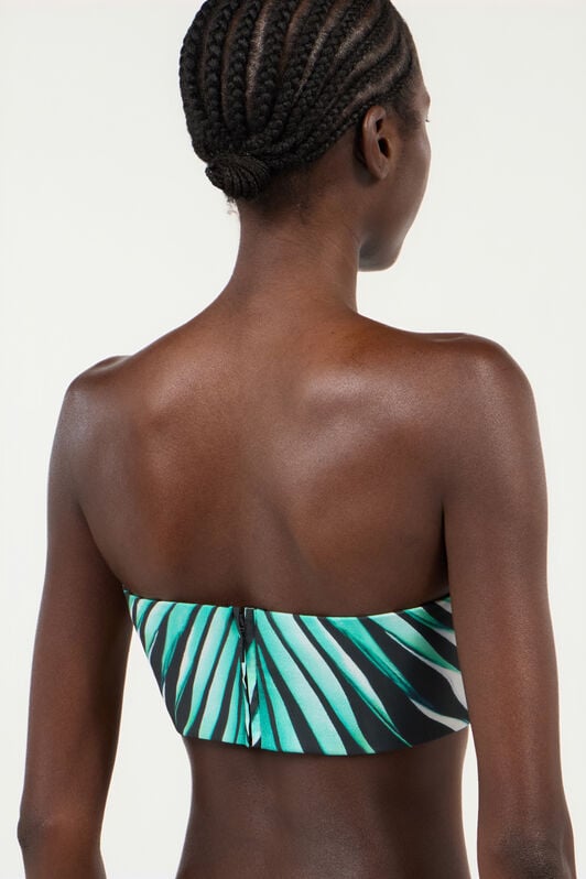 RC Ray Of Sea Print Bandeau Top RC Ray Of Sea Print Bandeau Top TURCHESE VKT602-RLM33