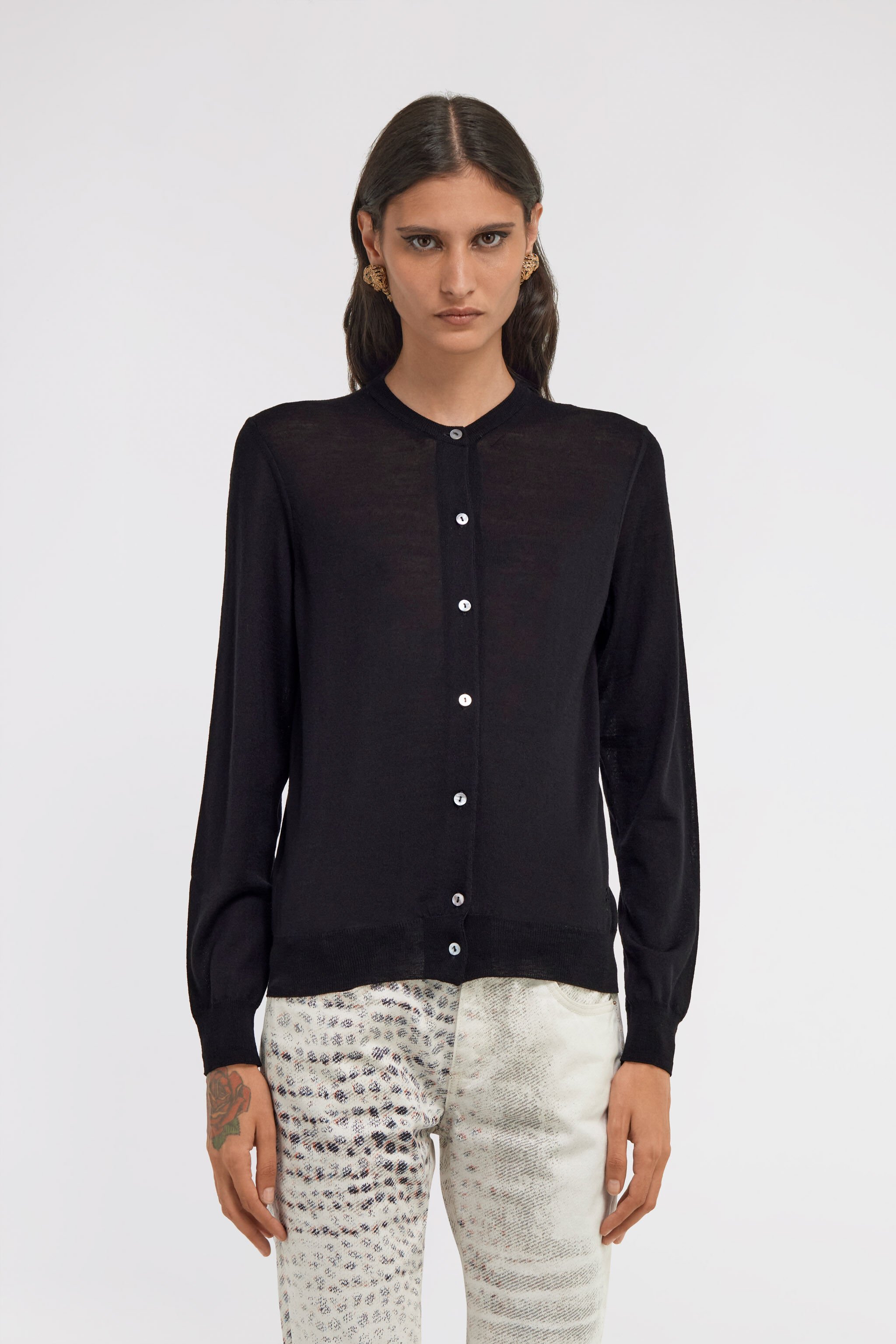 RC Cardigan Black SKM900-MA006