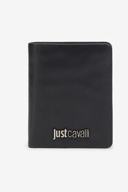 ${brand} Black Wallet With Metal Logo ${colorDescription} ${masterID}