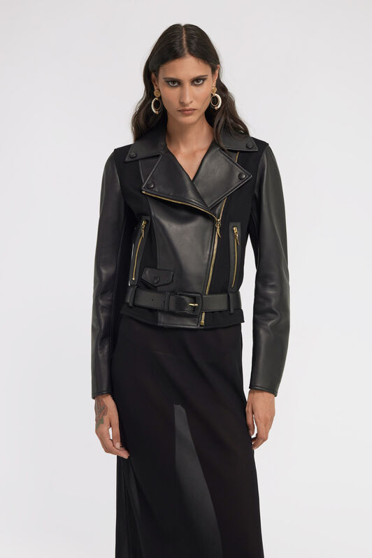 RC Giacca Biker in pelle Nero TKP800-PN001