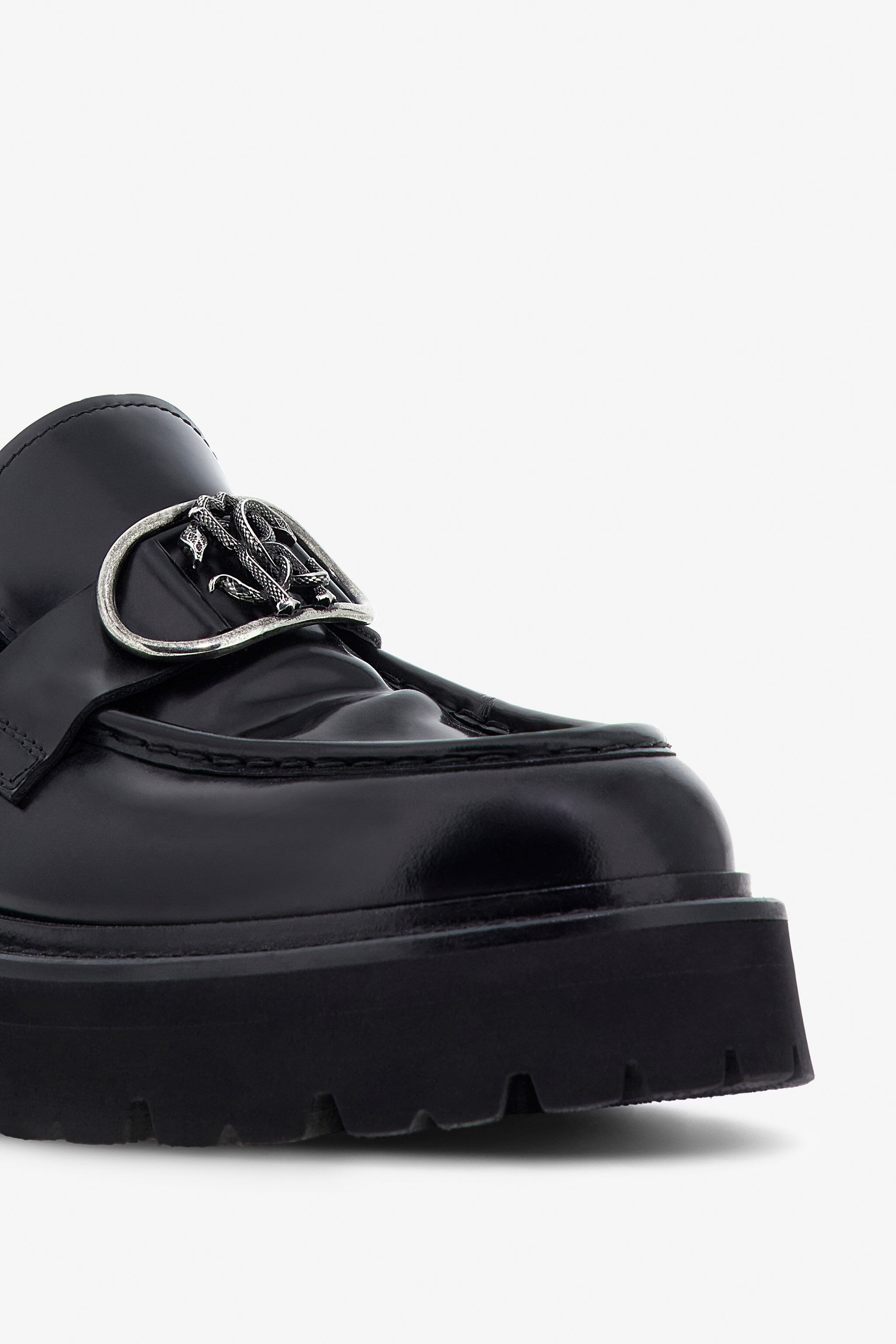 RC Loafers with RC logo Black TRS020-PZAB1