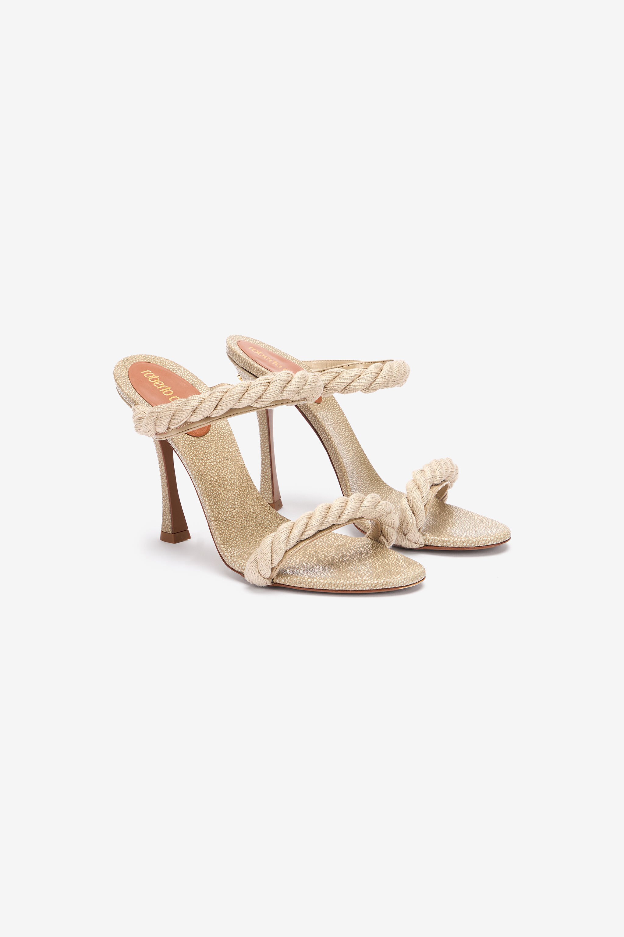 RC Sandalias Trenzadas Marfil UWS005-PZI11