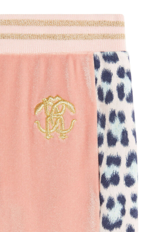 JU Jogginghose mit Leopardenmuster und Samt JU Jogginghose mit Leopardenmuster und Samt SEASHELL PINK LJT226-VL002