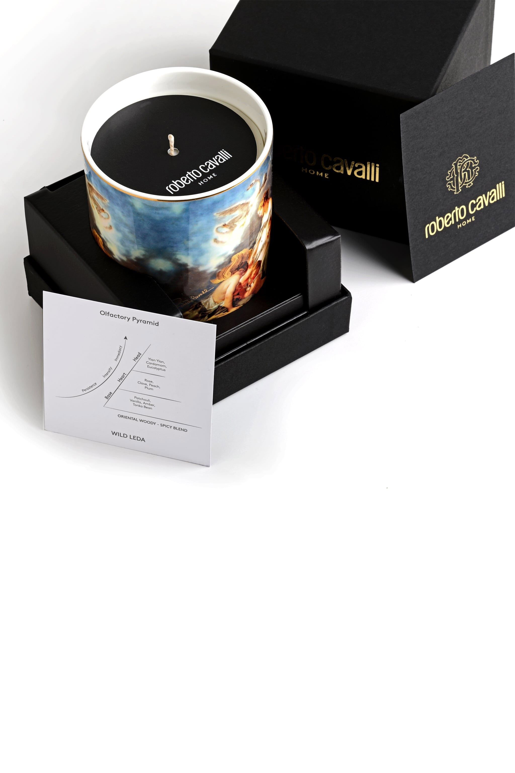 HO Becher aus feinem Knochenporzellan mit Wild Leda-Aufdruck. VARIANTE UNICA QALA05-IA005