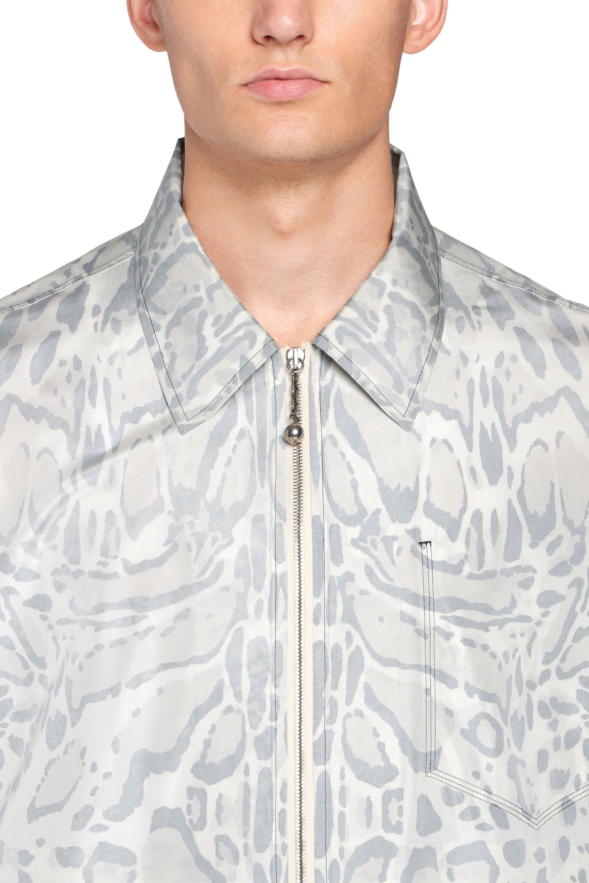 RC Off white lynx printed jacket NATURAL/OFF WHITE IMT802-7GR13