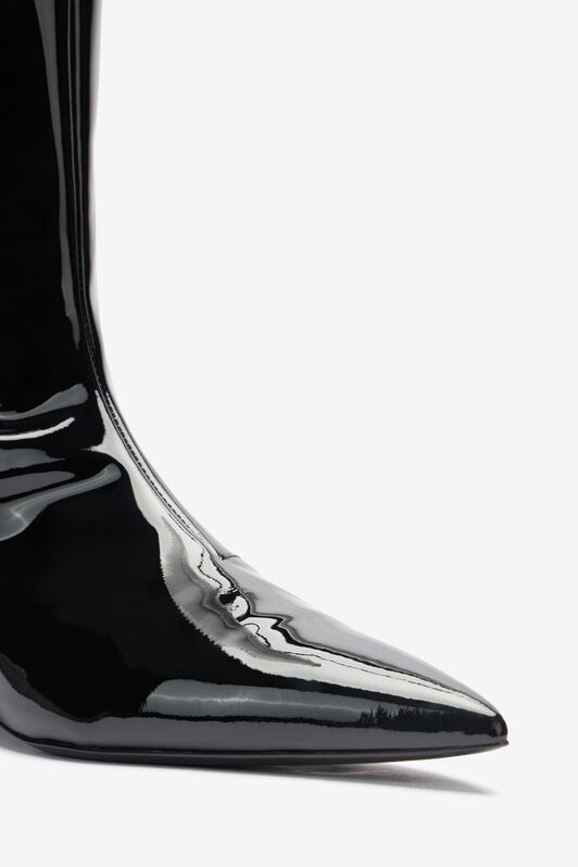 RC Black Patent Leather Boots Black TWS014-PZV00