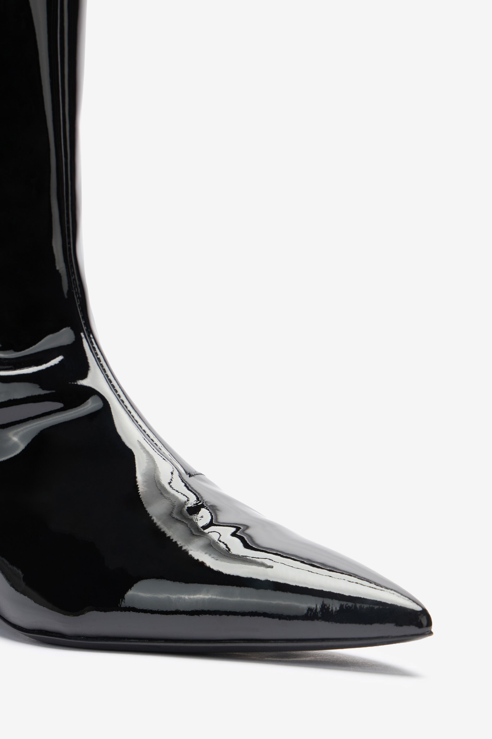 RC Black Patent Leather Boots Black TWS014-PZV00
