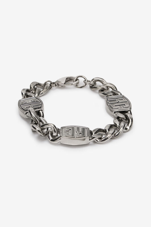 RC Chain Bracelet with RC Monogram RC Chain Bracelet with RC Monogram Silver VRG009-AM258