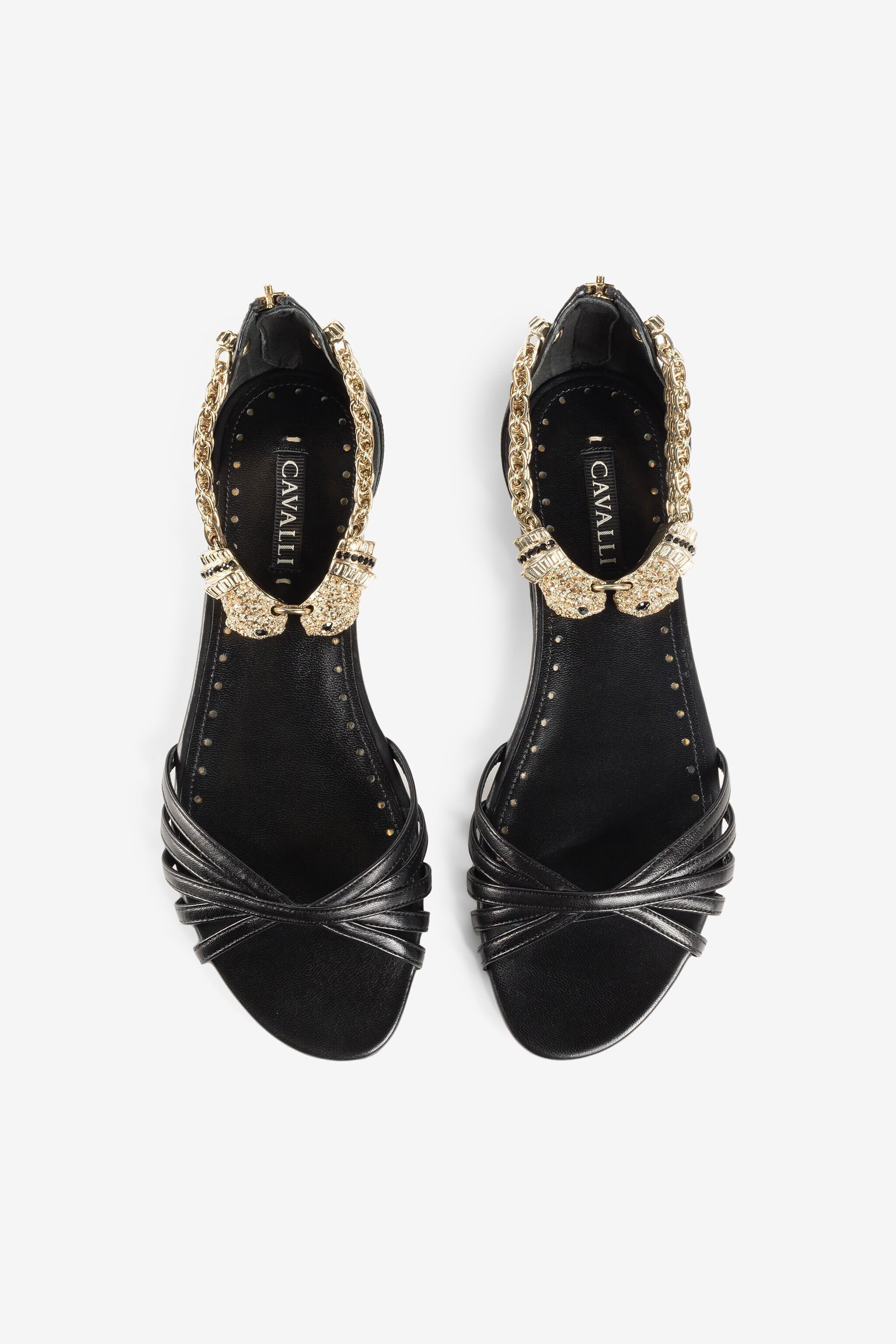 RC Panther Head Sandals Black OQS034-PZ078