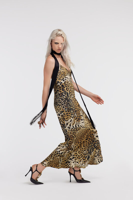RC Jaguar Skin print lingerie dress Light Brown SKT166-4QG34