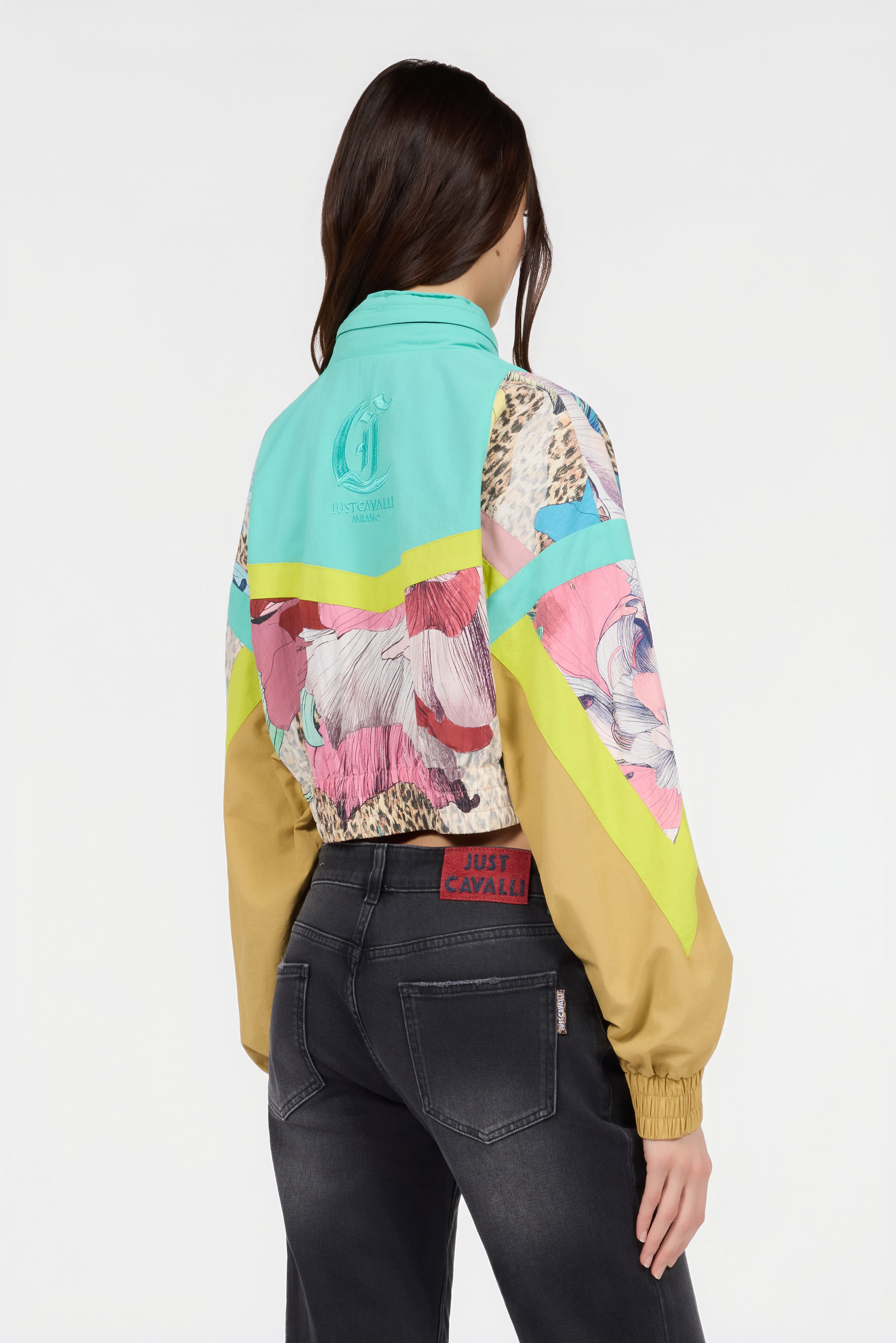 JC Windbreaker im Flower Multicolor Print MULTICOLOR SCURO UFT198-UF264