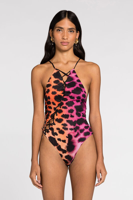 RC Murena Print Swimsuit Fuchsia QKW00F-LNF49