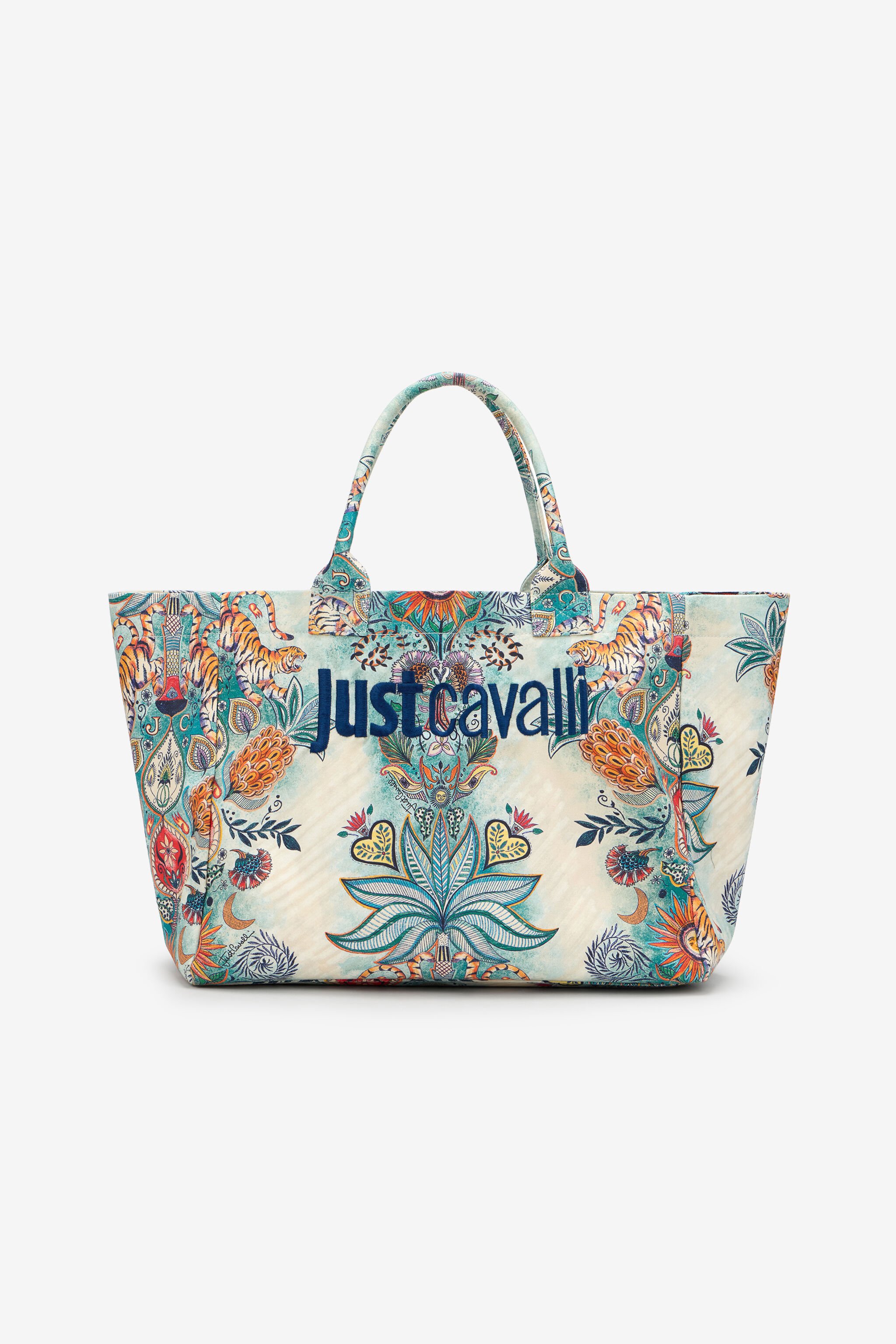 JC Tropical Garden Print Shoulder Bag JC Tropical Garden Print Shoulder Bag 217 AZZURRO + 582 AR WFB118-WF448