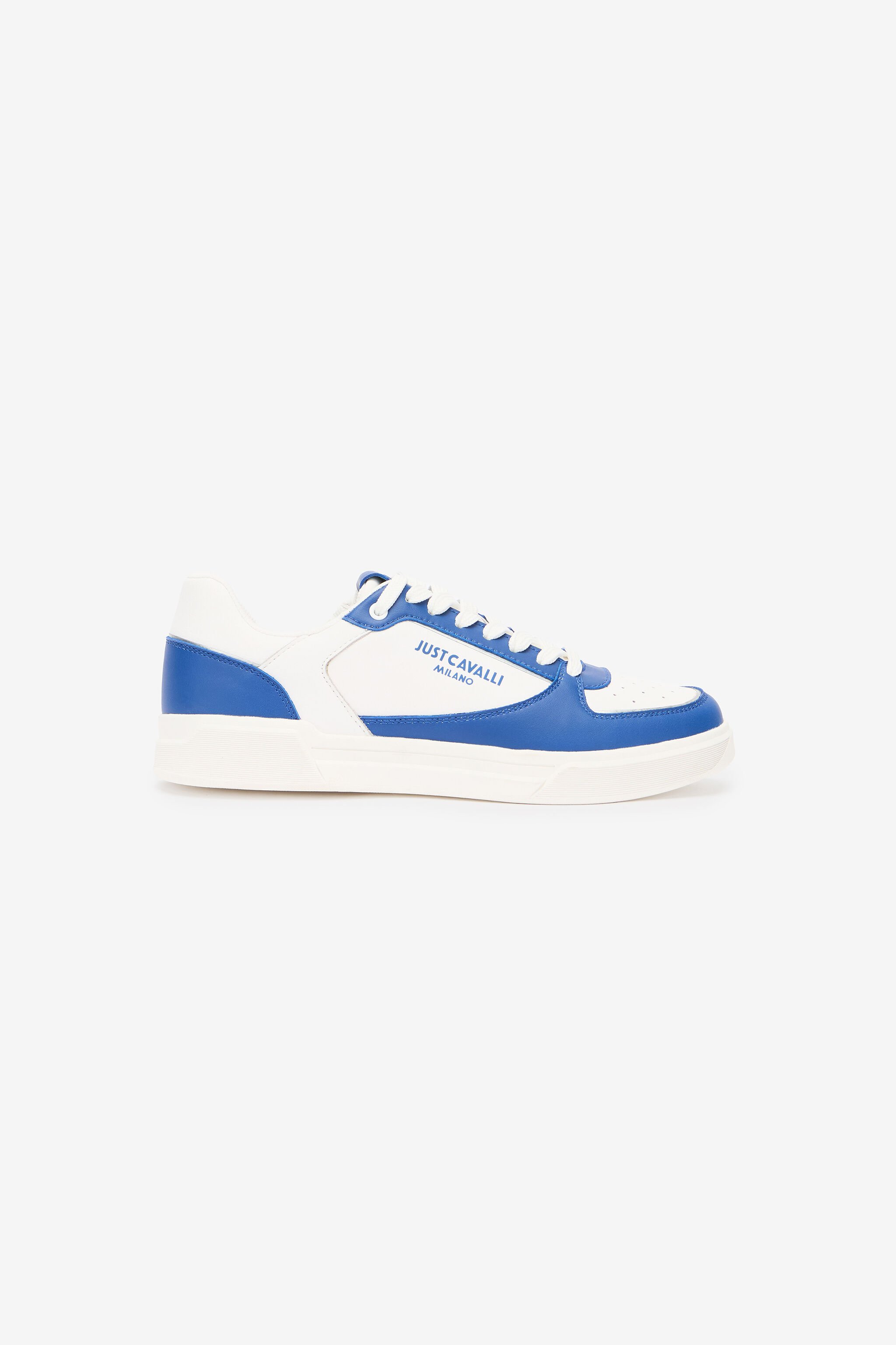 JC Color-Block Lace-Up Sneakers White/Blue UFS015-UF290