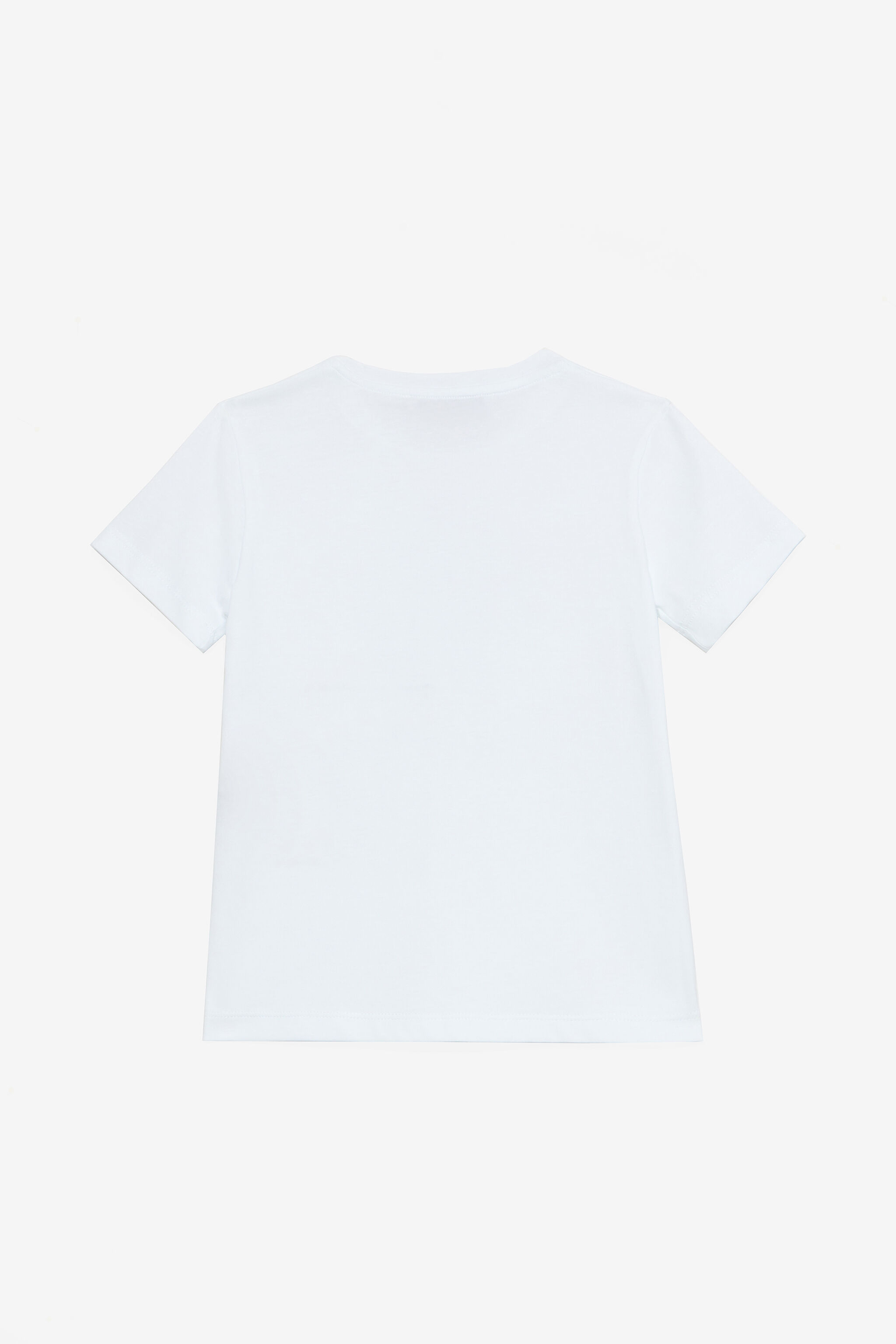 JU T-Shirt With RC Monogram And Rhinestone Logo White UJT62E-JD001