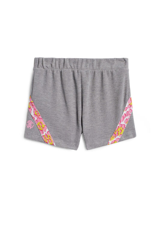 JU Short en jersey gris à imprimé GREY MELANGE IJT214-JD074