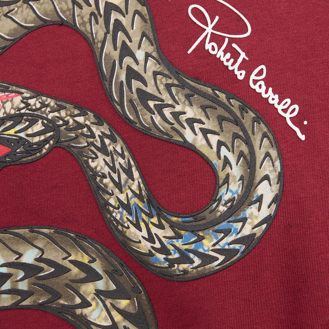 RC Burgundy Snake Print T-Shirt RC Burgundy Snake Print T-Shirt CABERNET ROT60E-JD065