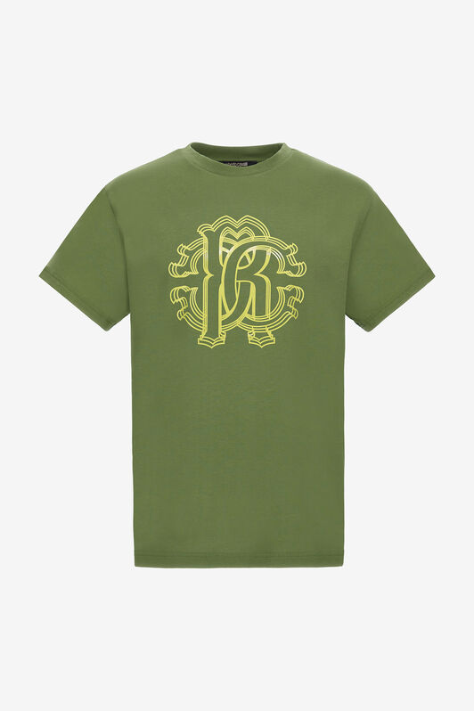 RC T-shirt con Monogram RC Verde NOT60L-JD060