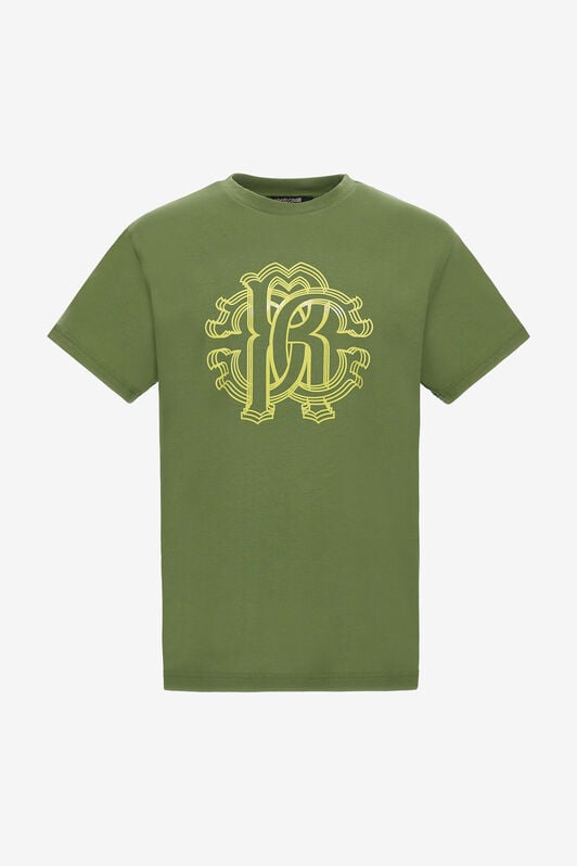 RC T-shirt con Monogram RC RC T-shirt con Monogram RC Verde NOT60L-JD060