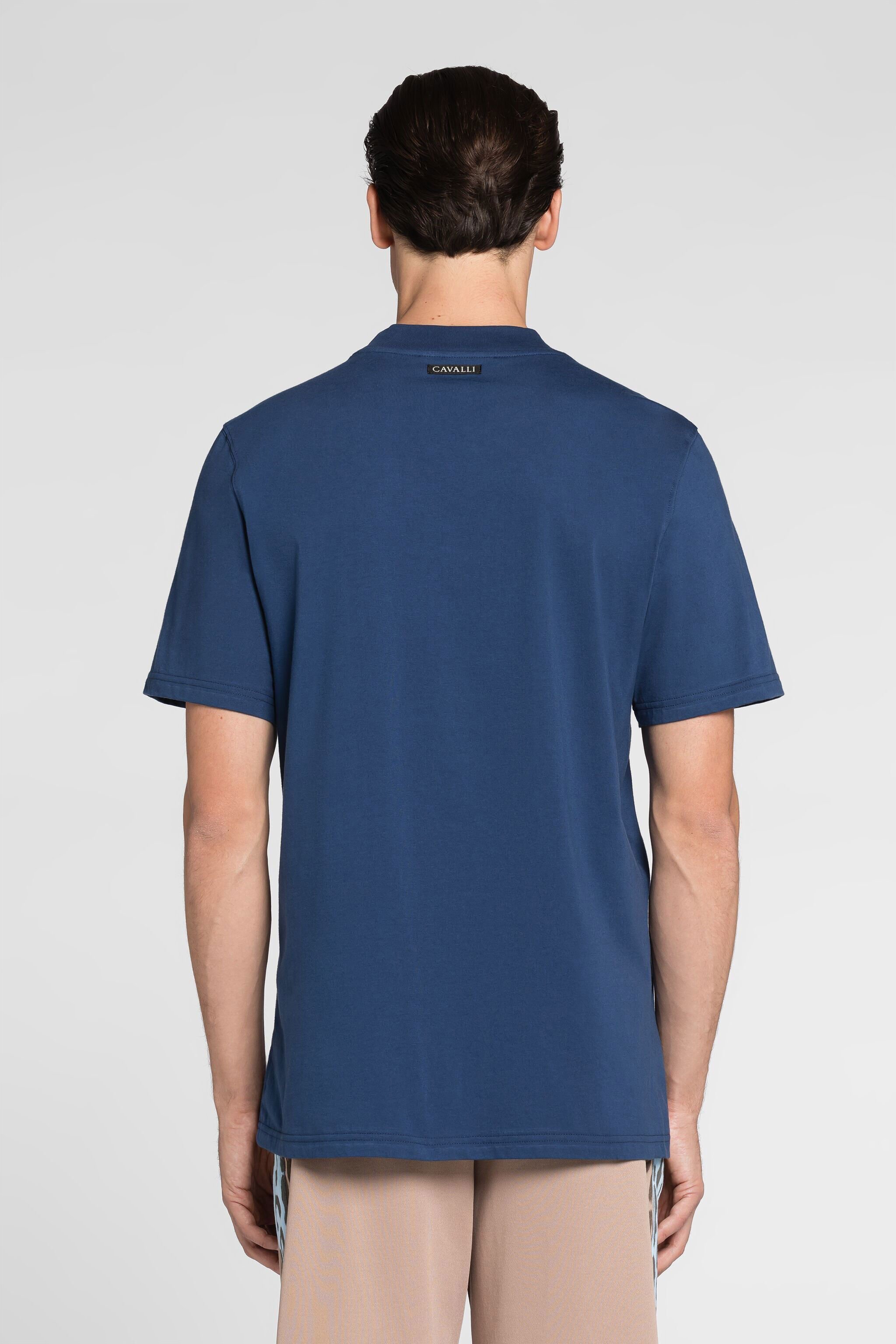 RC Logo print cotton T-shirt Dark blue QRT61C-JD060