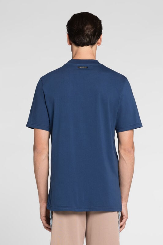 RC Logo print cotton T-shirt RC Logo print cotton T-shirt Dark blue QRT61C-JD060