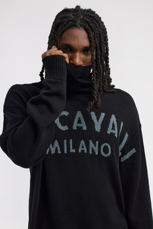 JC Just Cavalli Turtleneck sweater Noir TFM006-TF026