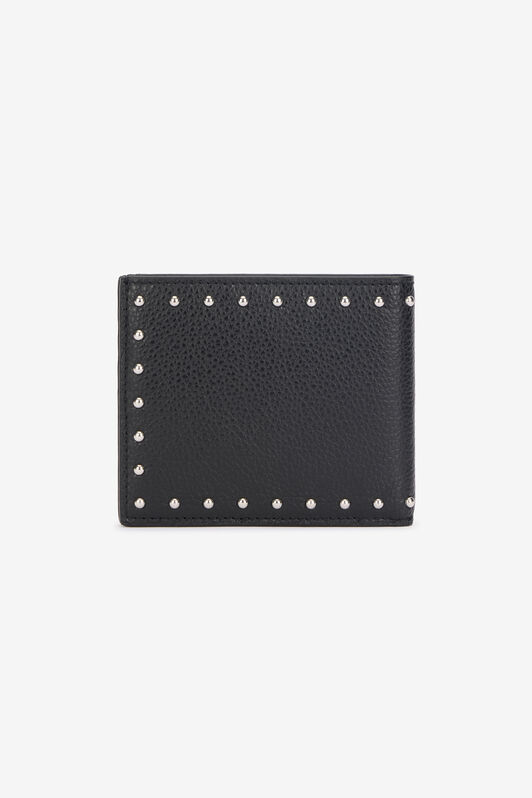 RC Leather Wallet with Studs Noir VRA005-PZB05