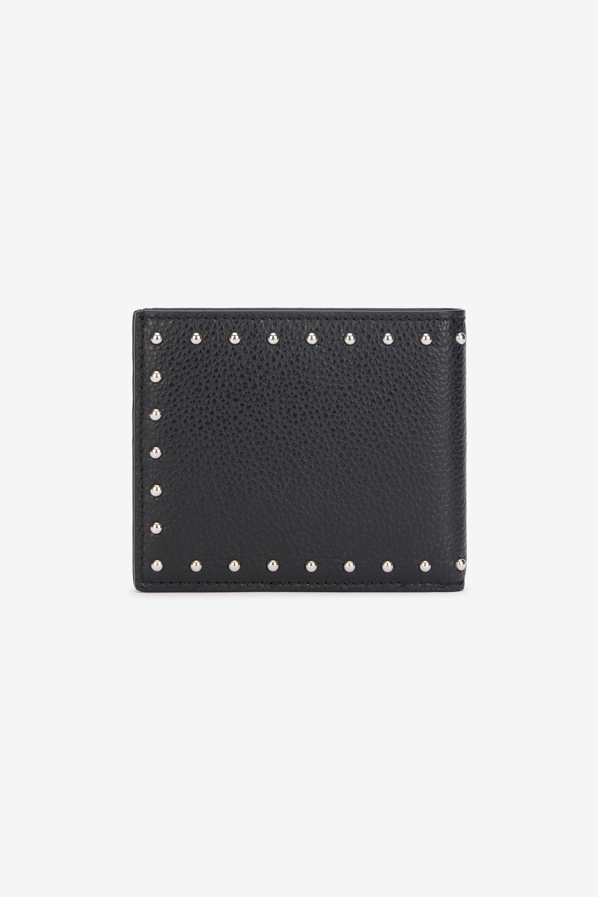 RC Leather Wallet with Studs Noir VRA005-PZB05