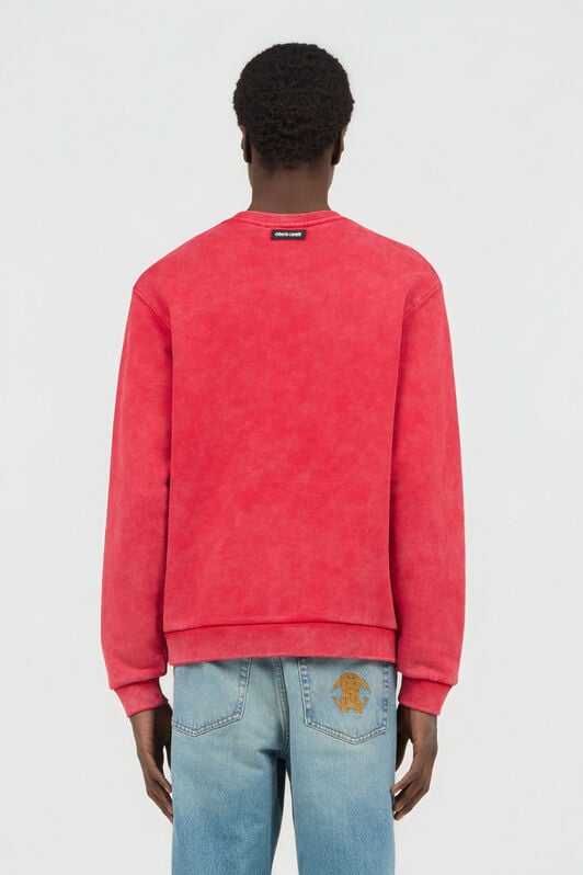 RC Sweatshirt Rouge Délavé avec Monogram RC RC Sweatshirt Rouge Délavé avec Monogram RC DARK RED SOT66D-CF008