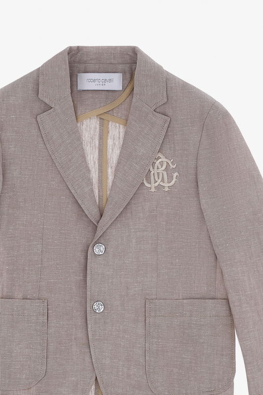 JU Blazer with Monogram RC Light brown SJT40A-LC001
