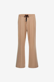 ${brand} Beige Flared Trousers With Side Bands ${colorDescription} ${masterID}