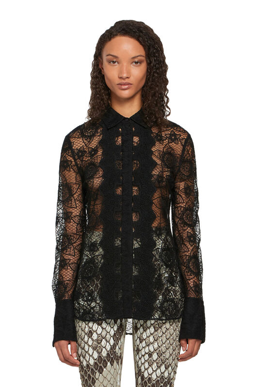 RC Stapelia lace shirt RC Stapelia lace shirt BLACK IQT720-RP063