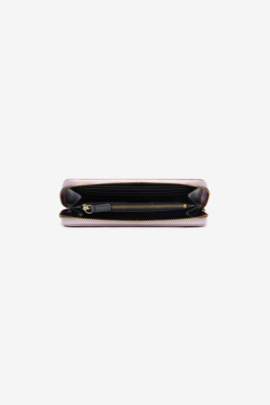 RC Portafoglio in pelle con Monogram RC Rosa OOA00B-PZ015