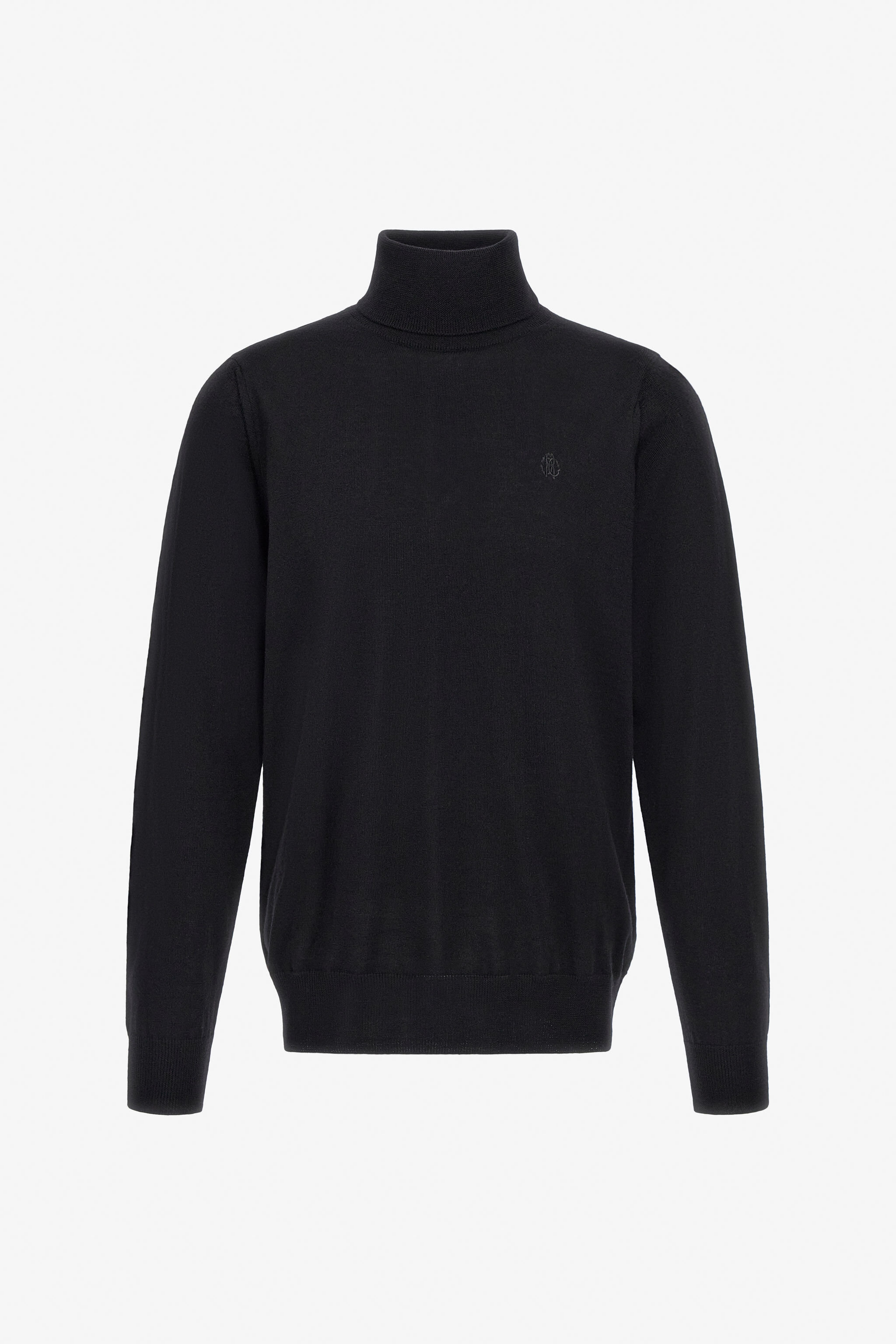RC Turtleneck sweater with RC Negro NOM01C-MQ030