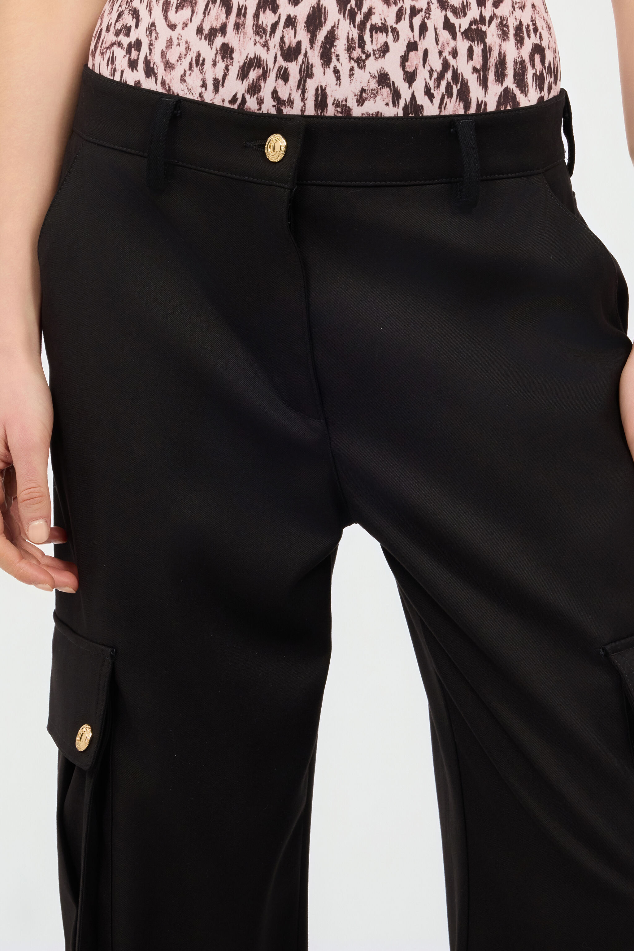 JC Pantaloni Cargo Eleganti Nero UFT090-UF129
