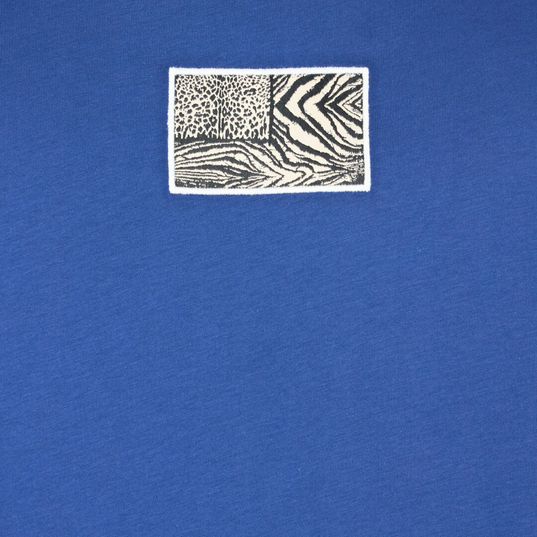RC T-shirt con stampa animalier NAVY OOT60K-JD060