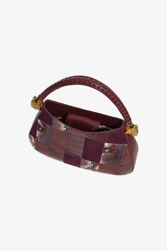 RC Patchwork Shoulder Bag Purple TKB022-PZP01