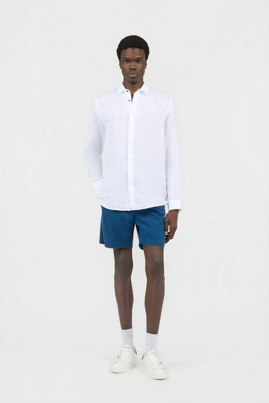 RC Blue Pleated Bermuda Shorts BLUE SOT20C-FA017