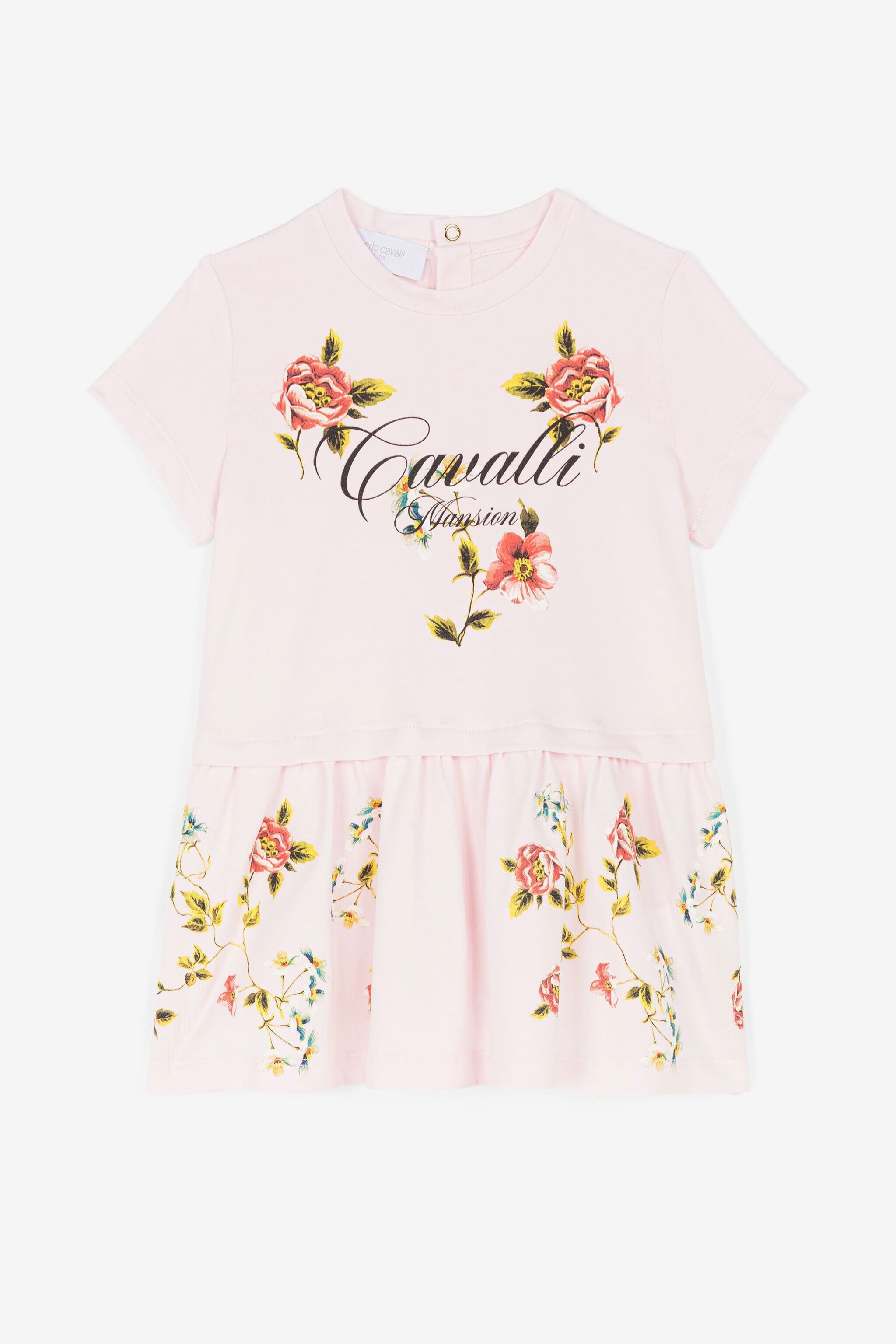 JU Kleid mit Blumendruck Rosa OJT117-ISA2J