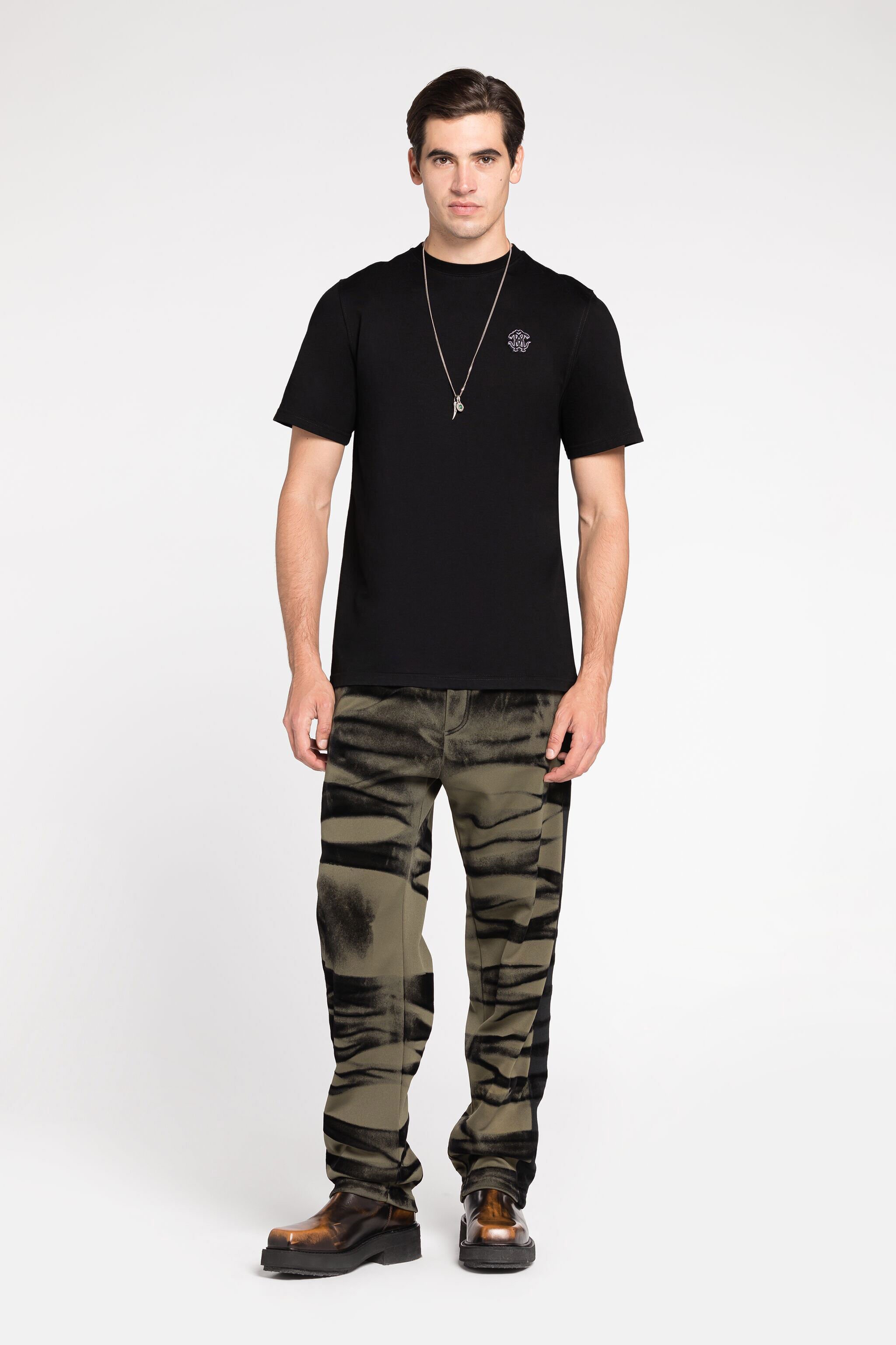 RC Mirror Snake Cotton T-Shirt Black RRT61G-JD060