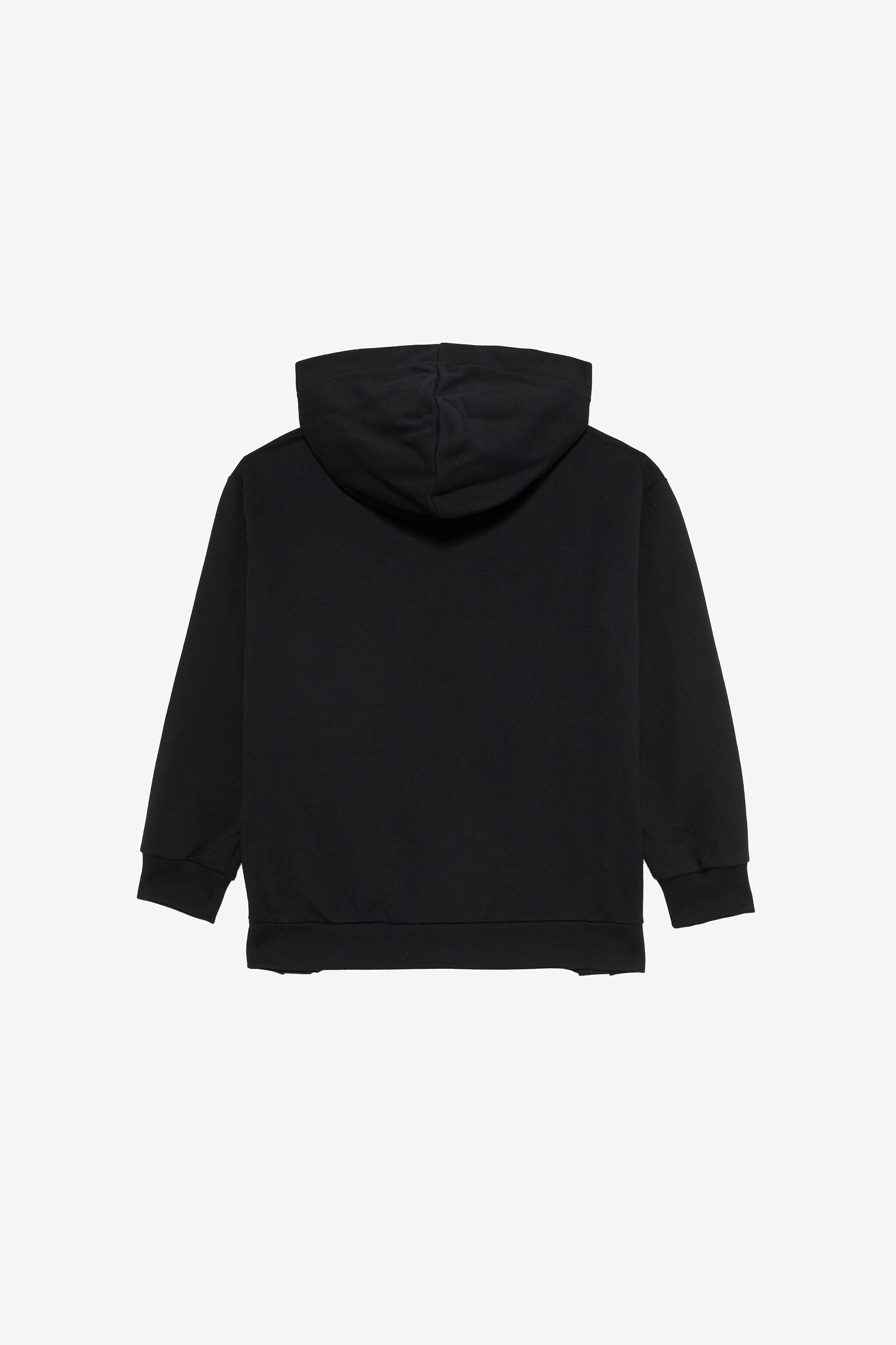 JU Black Sweatshirt with RC Monogram and Logo BLACK VJT69A-CF050