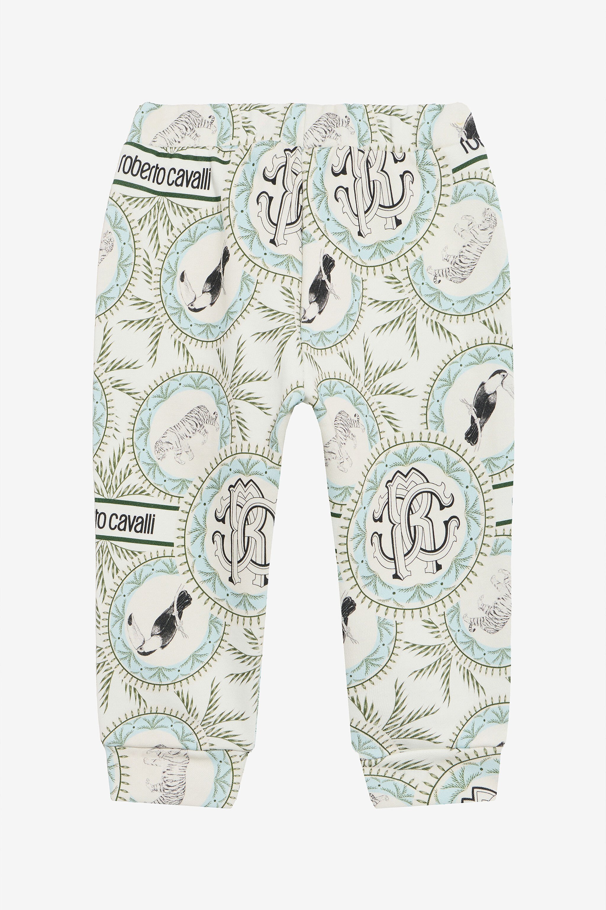 JU Hose mit Maiolica-Print IVORY/LIGHT BLUE UJT214-5OO42