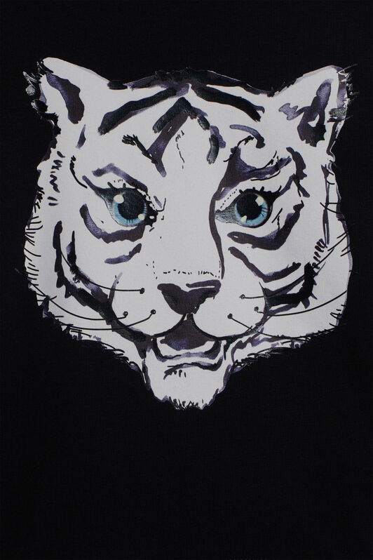 JU Baby Tiger print T-shirt BLACK IJT677-JV025