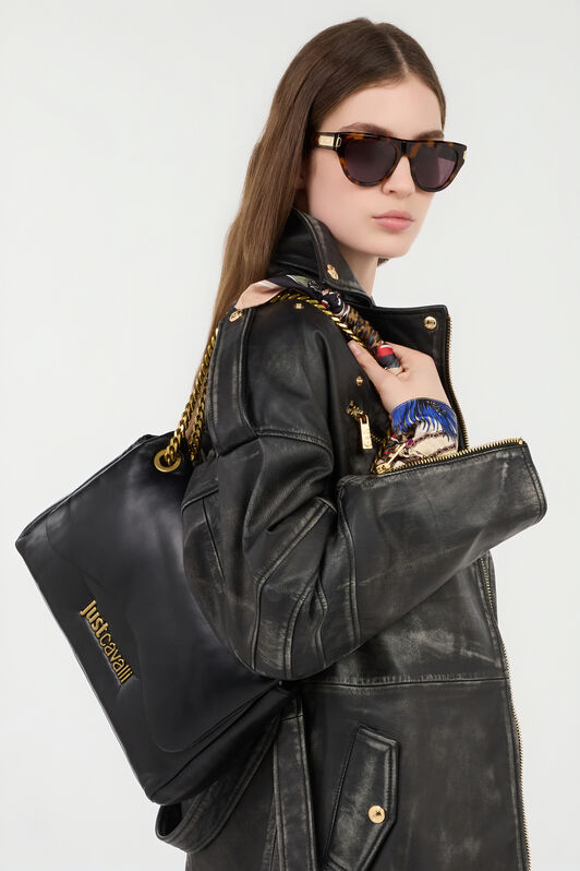 JC Schwarze Schultertasche BLACK VFB064-VF696