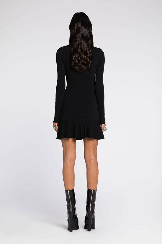 RC Cut-Out Flared Mini Dress Black RKM106-MG011